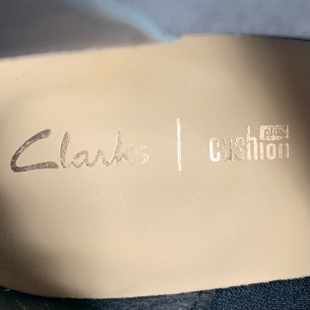 Clarks~Women’s ‘Demi Beat’ Black Suede/Faux Snakeskin Slip-On Ankle Boot~Sz 7.5 - Picture 12 of 14